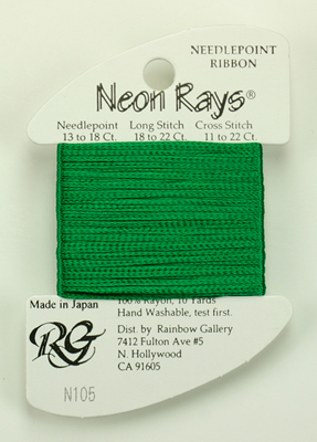 Neon Rays Christmas Green - Rainbow Gallery