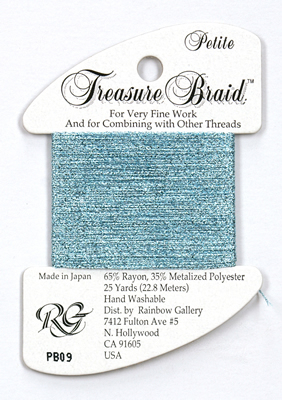Petite Treasure Braid Light Blue - Rainbow Gallery