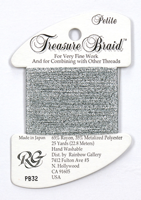 Petite Treasure Braid Silver Grey - Rainbow Gallery