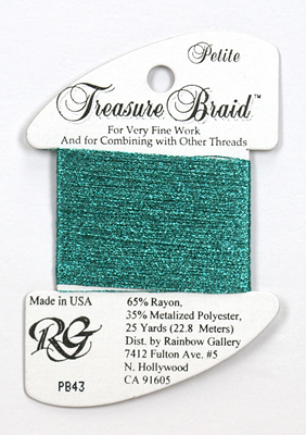 Petite Treasure Braid Turqoise - Rainbow Gallery