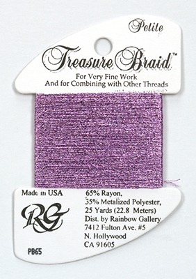 Petite Treasure Braid Lite Violet - Rainbow Gallery