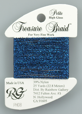 Petite Treasure Braid High Gloss Royal Blue - Rainbow Gallery