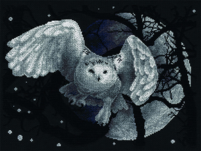 Cross Stitch Kit White Owl - PANNA
