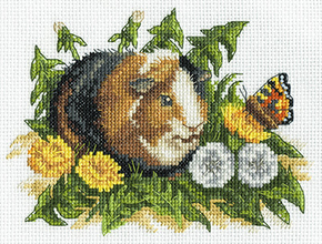 Cross stitch kit Guinea Pig - PANNA