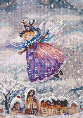 Cross stitch kit Winter Angel - PANNA