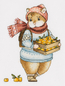 Cross stitch kit Hamster and Mandarins - PANNA