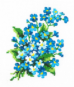 Borduurpakket Forget-me-nots - Magic Needle