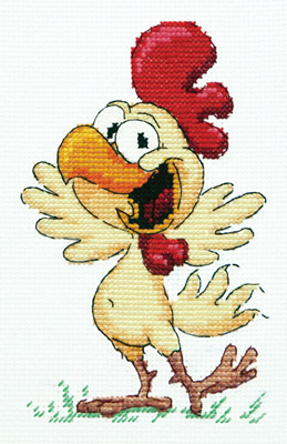 Cross stitch kit Cock-A-Doodle-Doo! - Magic Needle