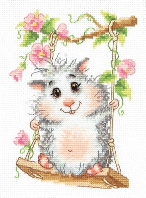 Cross stitch kit On the swing - Magic Needle