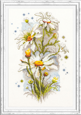 Cross stitch kit White Daisies - Magic Needle