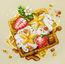 Cross stitch kit Viennese Waffles - Magic Needle