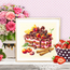 Cross stitch kit Cherry Cake - Magic Needle