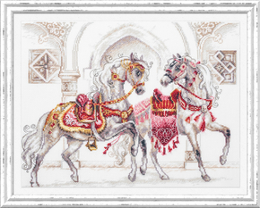 Cross stitch kit Royal Horses - Magic Needle