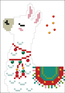 Diamond Dotz Greeting Card Merry Christmas Llama - Needleart World