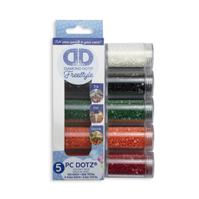 Diamond Dotz Dotz in Cilinders 5x 12 gr - Holiday - Needleart World