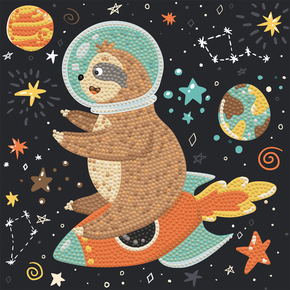 Diamond Dotz Sloth Rocket - Needleart World