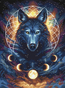 Cross stitch kit Dream Catcher Wolf - Leti Stitch