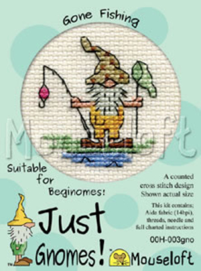 Cross stitch kit Gone Fishing - Mouseloft