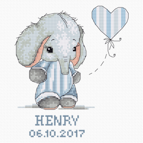 Cross stitch kit Baby boy - Luca-S