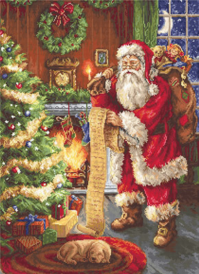 Cross stitch kit Santa Claus - Luca-S