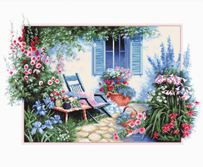 Cross stitch kit Flower Garden  - Luca-S