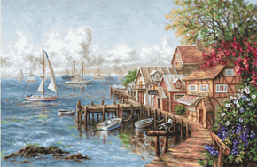 Cross stitch kit Mariner's Haven - Luca-S