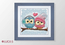 Cross stitch kit Two Cute Owls  - Luca-S