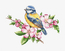 Cross stitch kit The Blue Tit  - Luca-S