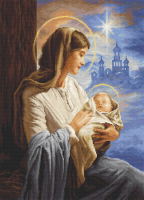 Borduurpakket Saint Mary and The Child - Luca-S