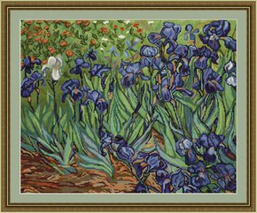 Petit Point borduurpakket Irises, reproduction of Van Gogh - Luca-S