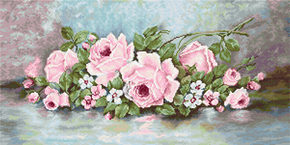 Petit Point borduurpakket The Roses - Luca-S