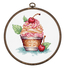 Cross stitch kit Cherry Ice Cream - Luca-S