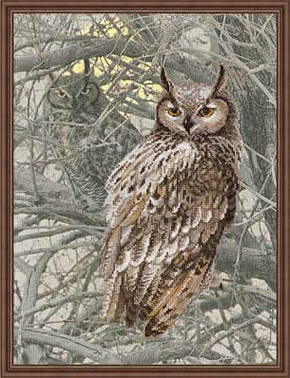 Cross Stitch Kit Eagle Owl - RIOLIS