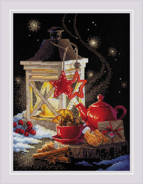 Cross stitch kit Winter Tea Time - RIOLIS