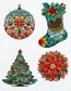 Cross stitch kit Winter Decorations - Luca-S