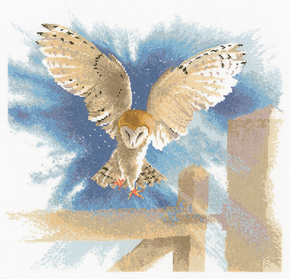 Borduurpakket Owl in Flight - Heritage Crafts