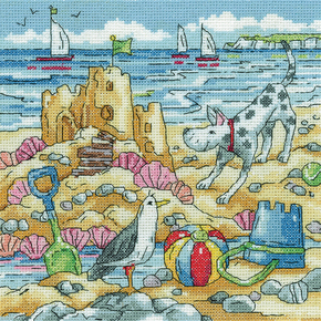 Cross stitch kit Sandcastle - Heritage Crafts