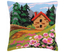 Cushion cross stitch kit Cottage on the Edge - Collection d'Art
