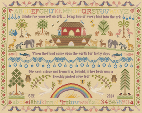 Cross stitch kit Bothy Designs - Heirloom Noah's Ark - Bothy Threads