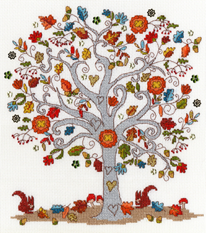 Cross stitch kit Love - Love Autumn - Bothy Threads