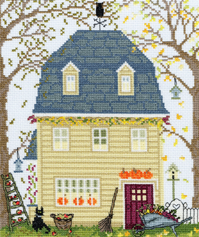 Borduurpakket New England Homes - Fall - Bothy Threads