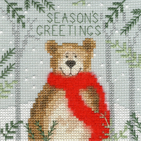 Cross stitch kit Xmas Bear - Bothy Threads