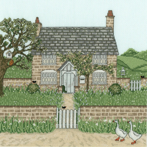 Cross stitch kit Sally Swannell - Gardener's Cottage - Bothy Threads