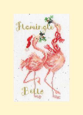 Borduurpakket Hannah Dale - Flamingle Bells - Bothy Threads