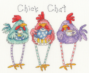 Cross stitch kit Margaret Sherry - Chick Chat - Bothy Threads