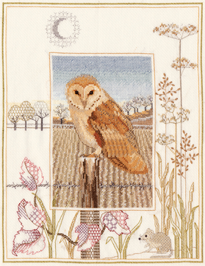 Cross stitch kit Wildlife - Barn Owl - Bothy Threads