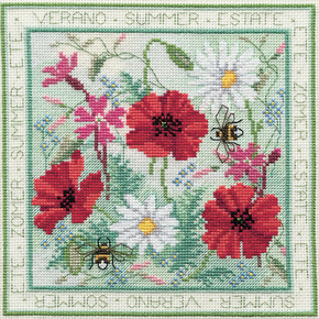 Cross stitch kit Four Seasons - Summer - Derwentwater Designs