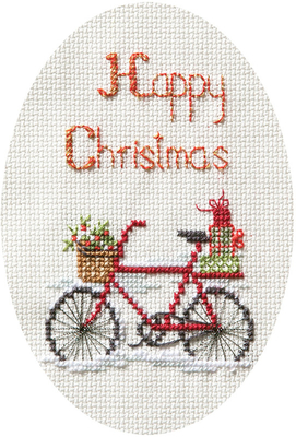 Borduurpakket Christmas Card - Shristmas Delivery - Bothy Threads