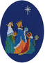 Cross stitch kit Christmas Card - Three Kings  - Bothy Threads