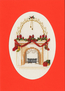 Cross stitch kit Christmas Card - Fireplace  - Bothy Threads